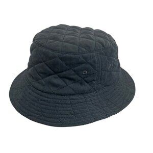 Reversible Quilted / Corduroy Bucket Hat ~ Navy Blue